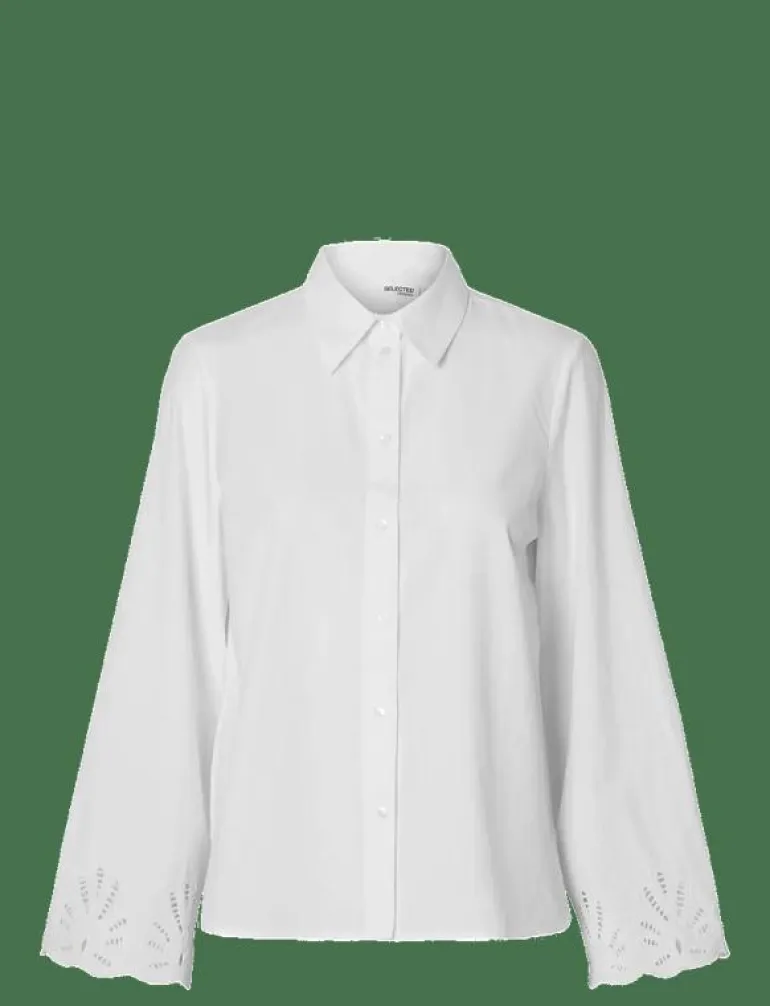 SLFDAHLIA LS BRODERI SHIRT NOOS - Långärmade