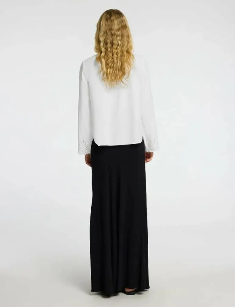 SLFDAHLIA LS BRODERI SHIRT NOOS - Långärmade