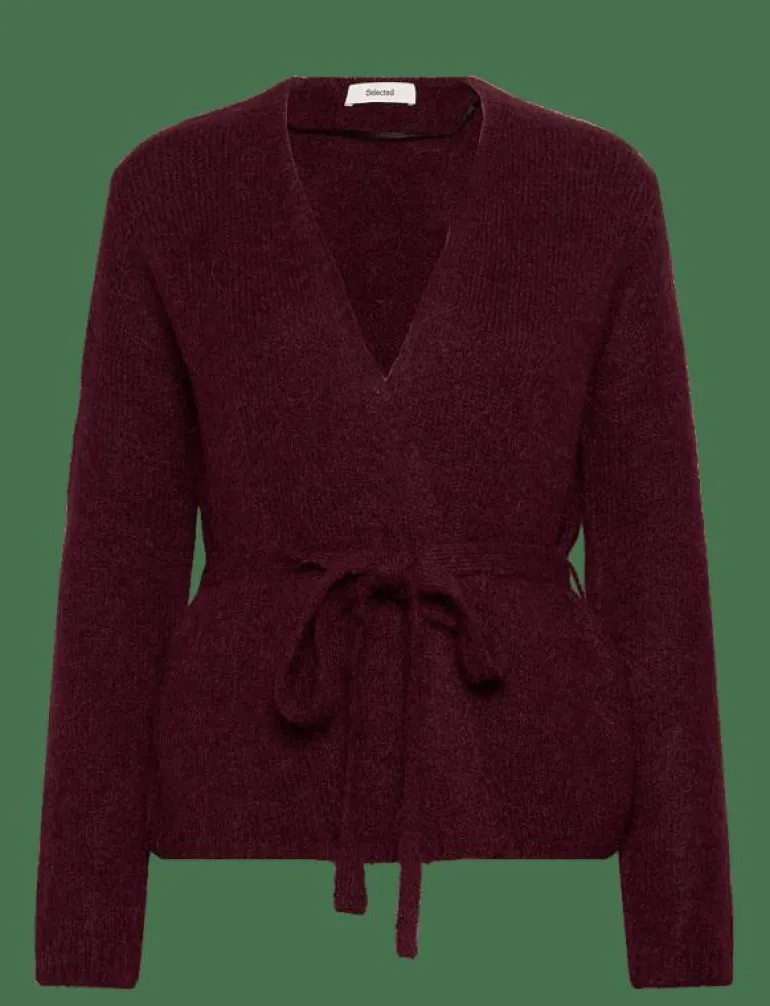 SLFGABELLA LS KNIT BELT CARDIGAN - Koftor