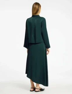 SLFJEAN MW ASYMETRIC ANKLE SKIRT B - Maxikjolar