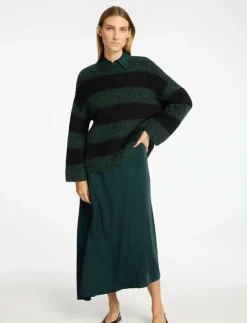 SLFJEAN MW ASYMETRIC ANKLE SKIRT B - Maxikjolar