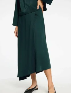 SLFJEAN MW ASYMETRIC ANKLE SKIRT B - Maxikjolar