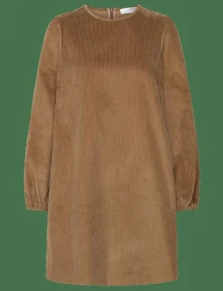SLFJENNY LS O-NECK CORDUROY DRESS D2 - Korta klänningar