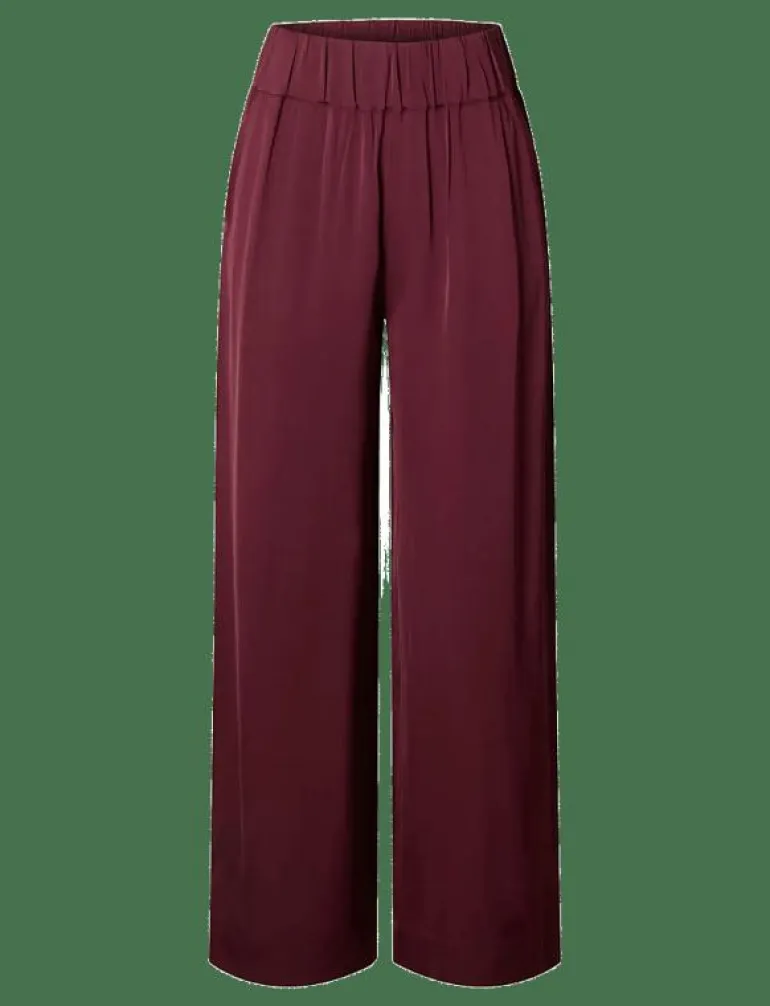 SLFLAURINA MW WIDE PANT B - Vida byxor