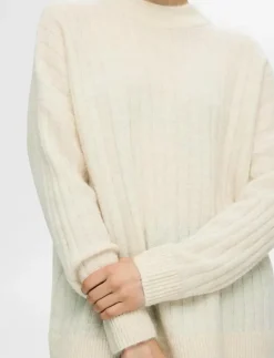 SLFMALINE LS KNIT HIGH NECK NOOS - Stickat
