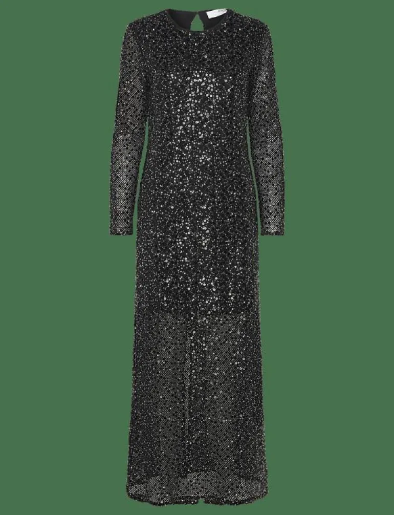 SLFNOEL LS ANKLE SEQUINS DRESS B - Maxiklänningar