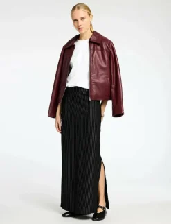 SLFPENNIE HW ANKLE SKIRT - Maxikjolar