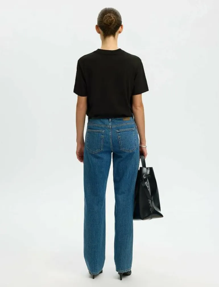 SLFRELAX COLWOMAN SS MOCK NECK TEE NOOS - T-shirts