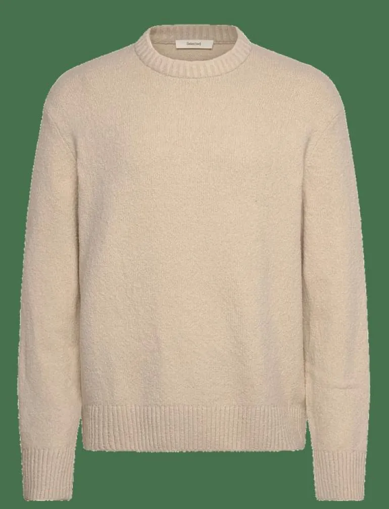 SLHALEX LS KNIT RELAXED CREW NECK NOOS - Rundhalsad