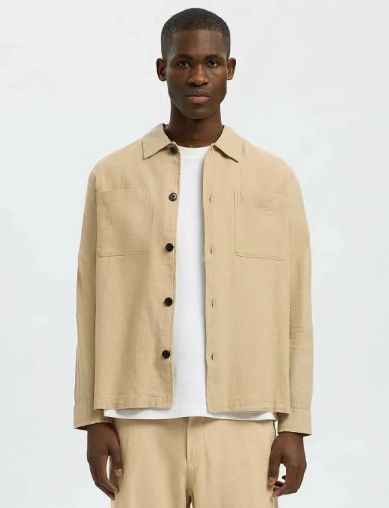 SLH-BRODY SUN OVERSHIRT LS NOOS - Jackor & rockar
