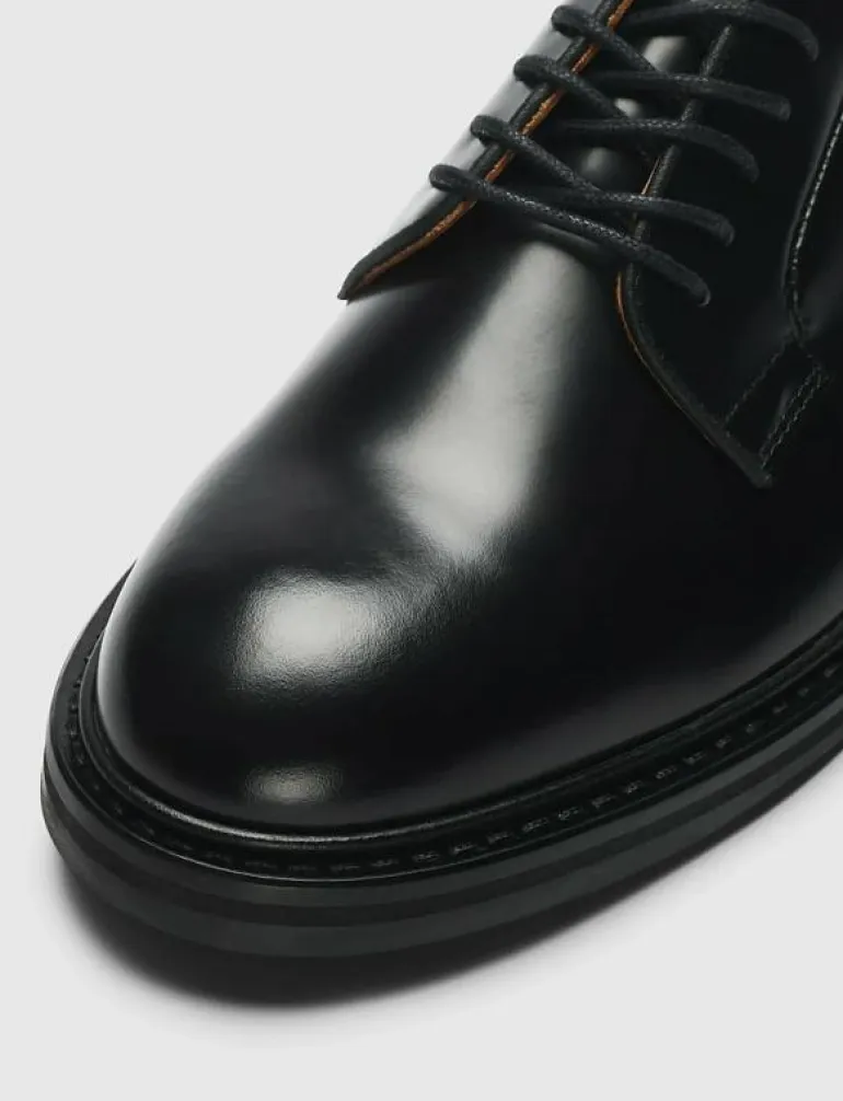 SLHCARTER LEATHER BLUCHER SHOE - Snörskor