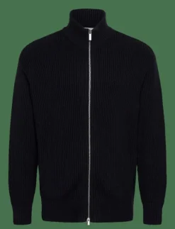 SLHDRY LS KNIT RELAXED FULL ZIP COLLAR - Full Zip tröjor