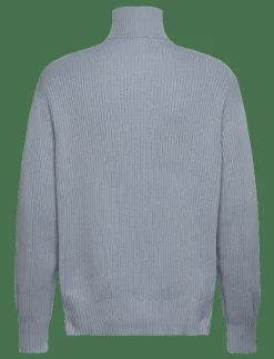 SLHDRY LS KNIT RELAXED HALF ZIP - Stickat