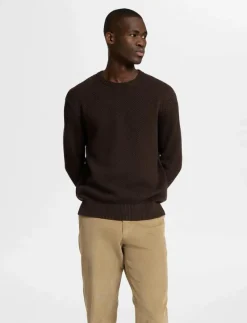 SLHHENNY LS KNIT RELAXED CREW NECK - Rundhalsad