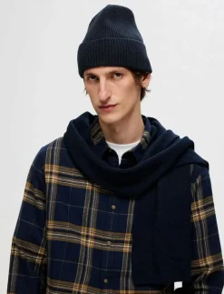 SLHMASON MERINO WOOL BEANIE NOOS - Mössor
