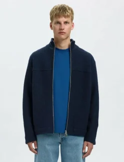 SLHNEALY LS KNIT FULL ZIP CARDIGAN - Full Zip tröjor