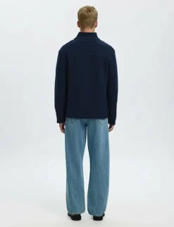 SLHNEALY LS KNIT FULL ZIP CARDIGAN - Full Zip tröjor