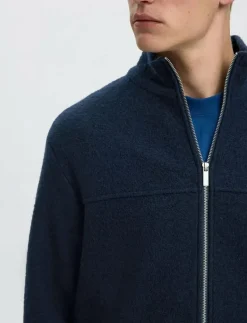 SLHNEALY LS KNIT FULL ZIP CARDIGAN - Full Zip tröjor