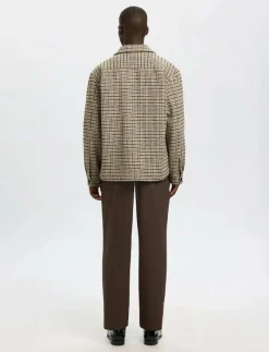 SLHREGARI WOOL BLEND NF UNDYED OVERSHIRT - Jackor & rockar