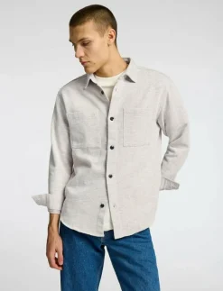 SLHREGHANK HERRINGBONE OVERSHIRT - Jackor & rockar