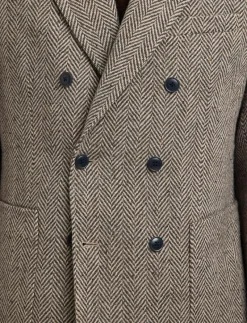SLHREG-MORRIS HBONE WOOL BLEND DB BLZ - Dubbelknäppta kavajer