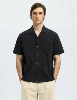 SLHRLXELI EMB SS SHIRT - Kortärmade