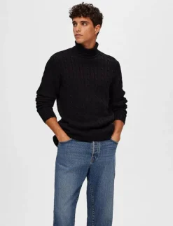 SLHRYAN STRUCTURE ROLL NECK - Polokrage