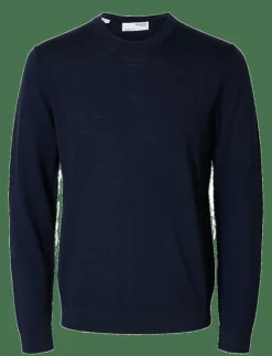 SLHTRAY LS KNIT MERINO CREW NECK NOOS - Rundhalsad