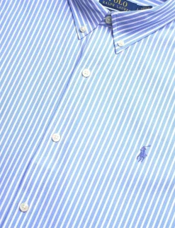 Slim Fit Striped Stretch Poplin Shirt - Randiga skjortor