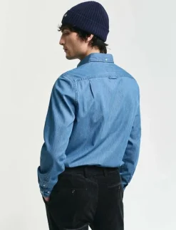 SLIM INDIGO BD - Jeansskjortor