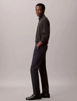 SLIM SATEEN CHINO TROUSER - Chinos