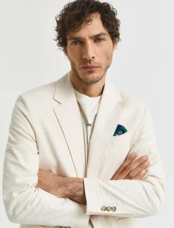 SLIM SEERSUCKER SUIT JACKET - Enkelknäppta kavajer