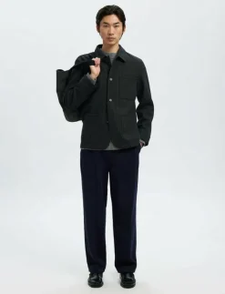 SLM-LANDON WOOL BLEND HYBRID BLAZER NOOS - Enkelknäppta kavajer