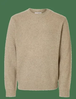 SLMNEIL LS KNIT NEPS CREW NECK - Rundhalsad