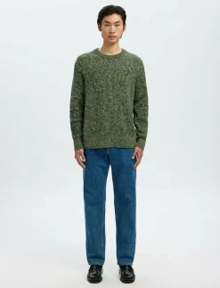 SLMTILUM LS KNIT CREW NECK - Rundhalsad