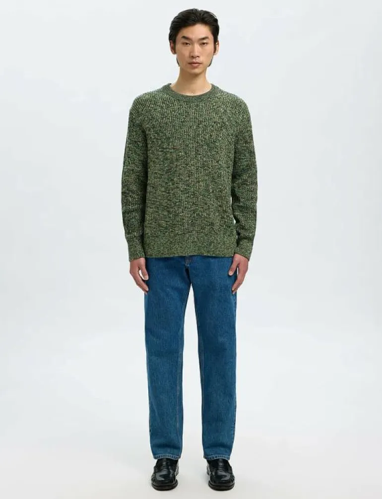 SLMTILUM LS KNIT CREW NECK - Rundhalsad