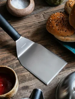 Smash burger Set Stainless steel, black handle - Grilltillbehör