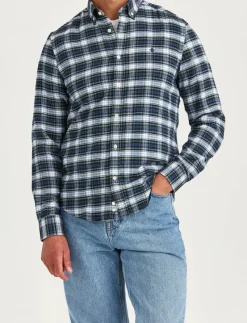 Soft Twill Tartan Shirt-Slim Fit - Rutiga skjortor
