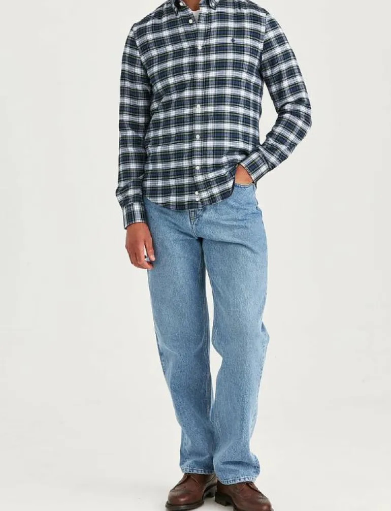 Soft Twill Tartan Shirt-Slim Fit - Rutiga skjortor