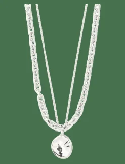 SPARKLE necklace 2-in-1 set, silver-plated - Kedjehalsband