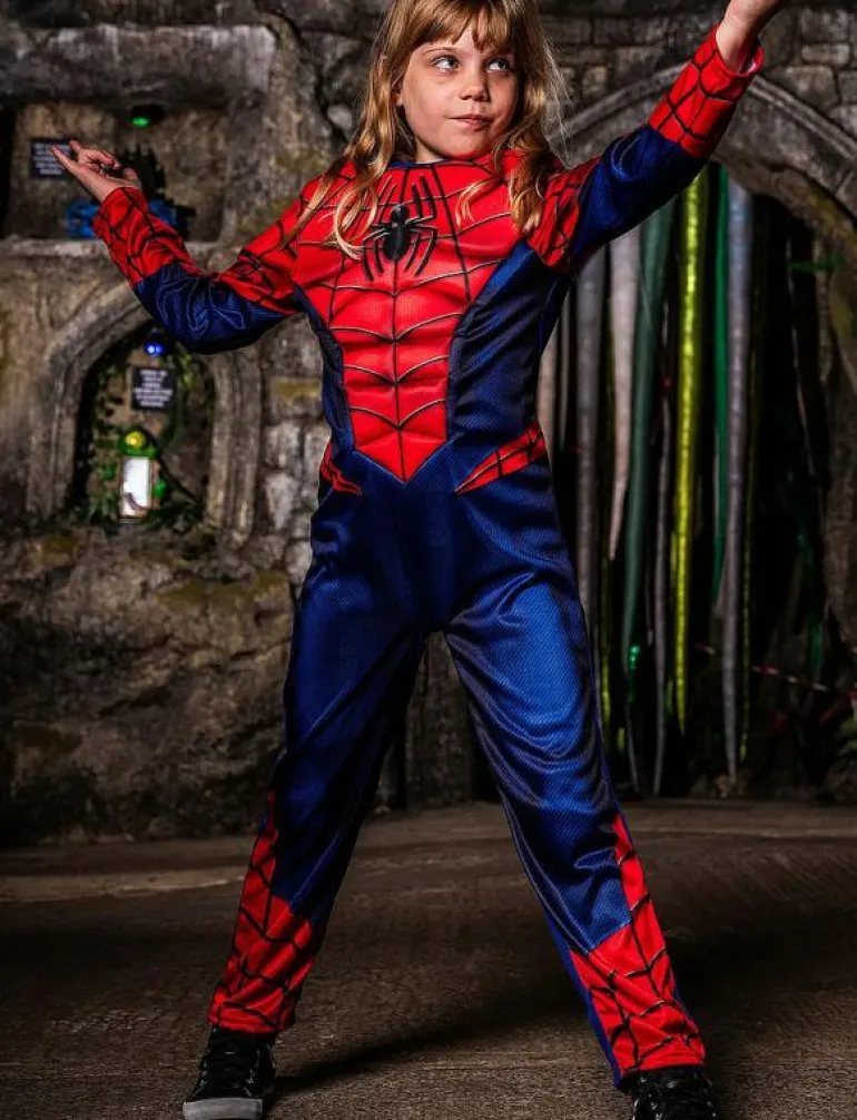 Spiderman Deluxe Costume - Maskeradkläder