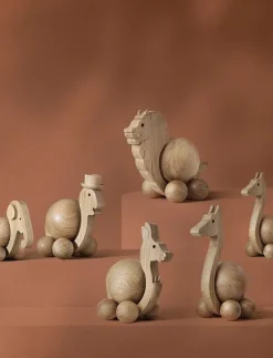 Spinning Giraffe - Small - Träfigurer