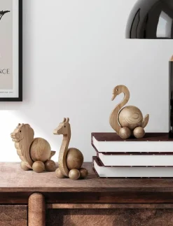 Spinning Giraffe - Small - Träfigurer