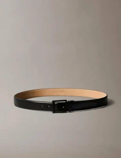 SQUARE BUCKLE SMOOTH 32MM ADJ - Skärp