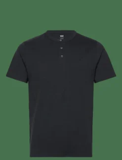 SS HM HENLEY MINERAL BLACK - Kortärmad t-shirt