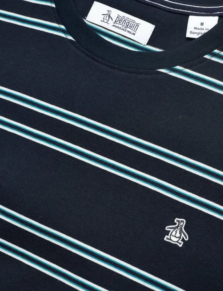 S/S MULTI STRIPE TEE - Kortärmad t-shirt