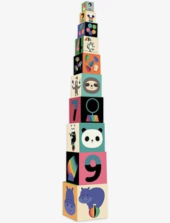 Stacking Cubes in Rainbow Colours by Andy Westface - Stapelbara klossar