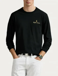 Standard Fit Logo Jersey T-Shirt - Långärmade t-shirts