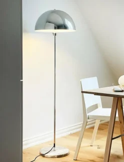 Stockholm Chrome/ Marble Floor lamp - Golvlampor