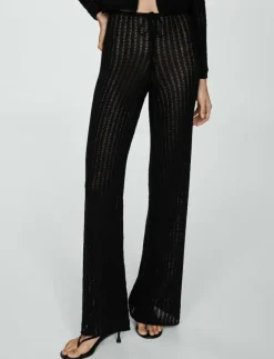 Straight knitted trousers - Raka byxor